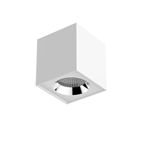 Светодиодный светильник VARTON DL-02 Cube накладной 125х135 мм 20 Вт 4000 K 35° RAL9010 белый матовый